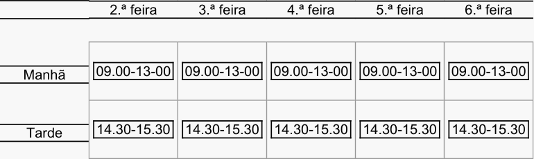 Grelha com horário